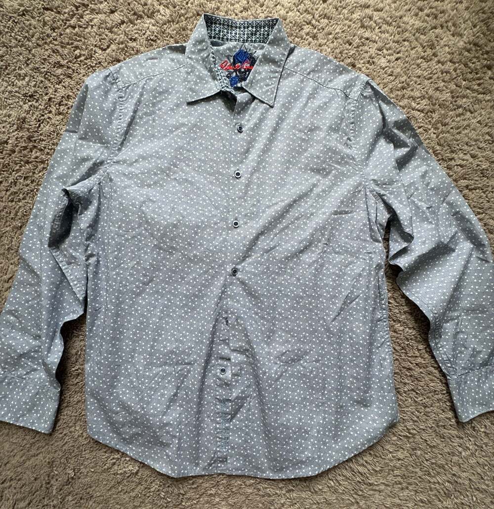 Robert Graham Classic Fit Button Down Shirt Size L